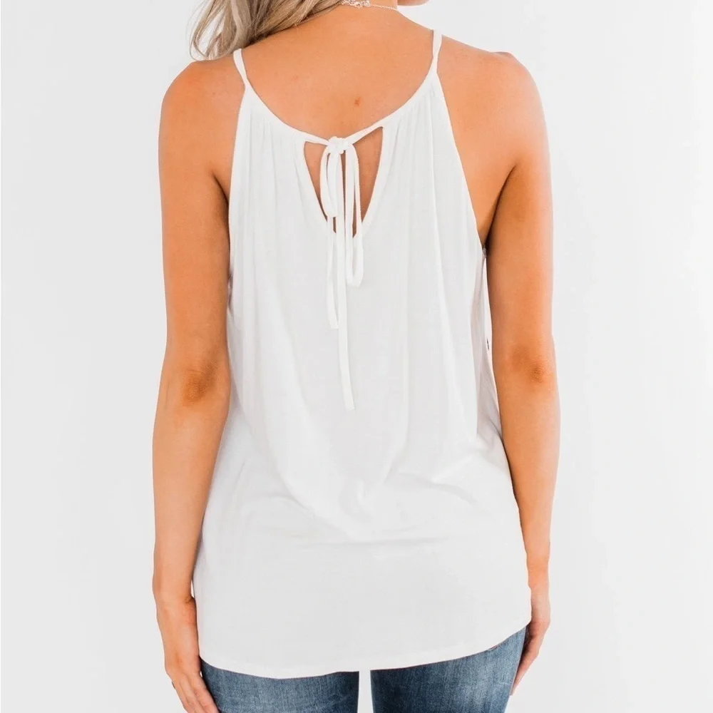 NWT‎ Ivory Leopard Chevron Color Block Tank Top M - Picture 7 of 11